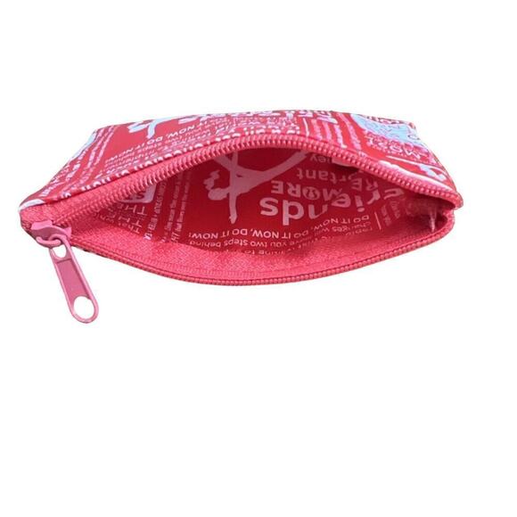 LULULEMON Two (2) Red Manifesto Coin Purse ID Card Mini Pouch NWOT - Picture 4 of 7